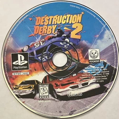 Destruction Derby 2 - BL (Sony PlayStation 1, PS1) DISC ONLY | NO TRACKING M2085