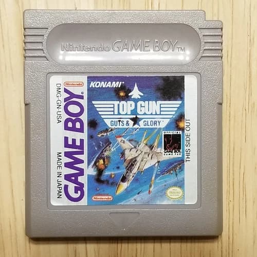 Top Gun Guts to Glory Gameboy Cartridge Tested and Works