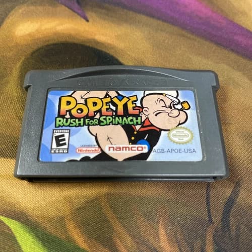 Popeye Rush for Spinach (Nintendo Game Boy Advance, 2005) Loose Tested Authentic