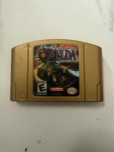 Nintendo N64 the Legend of Zelda: Majora's Mask Gold/Holographic Cartridge Game