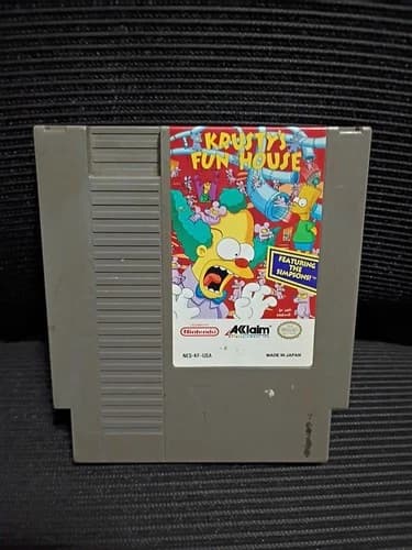 Krusty's Fun House Nintendo NES Video Game Cart Only - Tested