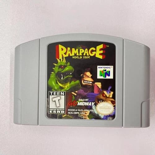 Rampage World Tour - Nintendo 64 (N64) Highly collectible Mint condition
