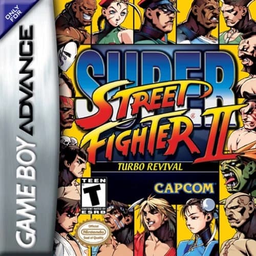 Super Street Fighter II Turbo Revival GBA Video Game Gameboy Advance 2001