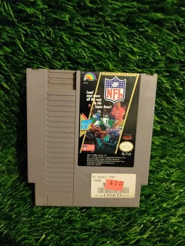 Nintendo NES NFL Football Game Cartridge Tested Works