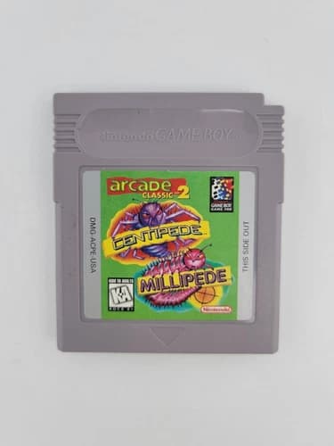 Centipede Milipede Arcade Classic 2 (Nintendo Game Boy, 1992) Tested Working