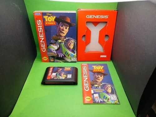 Sega Genesis Toy Story - Complete in Box w/ Game Manual (1995)
