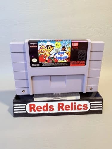 Out To Lunch (Super Nintendo SNES, 1990) Authentic Cartridge - Cleaned