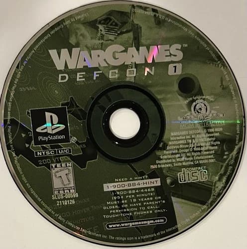WarGames: Defcon 1 (Sony PlayStation 1, PS1) DISC ONLY | NO TRACKING | M118