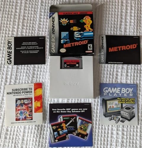 Game Boy Advance Metroid Classic NES Series Complete in Box