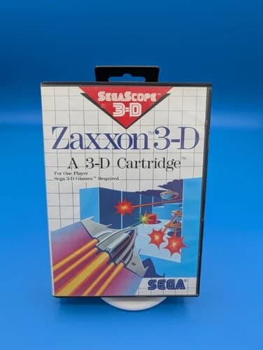 Zaxxon 3-D Sega Master System Game, Box, Manual Tested