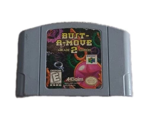 Bust-A-Move 2: Arcade Edition (Nintendo 64 N64, 1998) N64 Cart Authentic Tested
