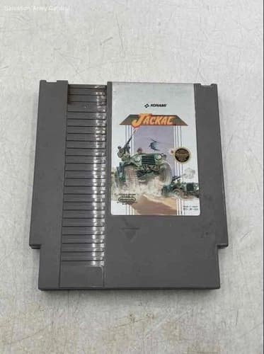 Vintage Nintendo Entertainment System Jackal Video Game Cartridge