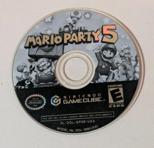 Mario Party 5 Nintendo GameCube 2003 Disc Only Tested & Working Authentic
