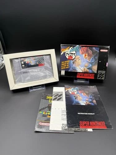 Street Fighter Alpha 2 Super Nintendo SNES 1996 Complete In Box CIB Authentic