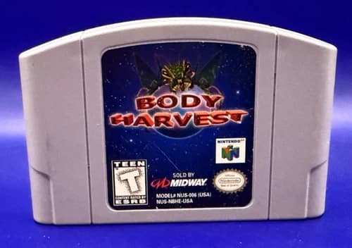 Body Harvest - N64 Nintendo 64 - CARTRIDGE ONLY, Authentic, Tested, VG-/Good+