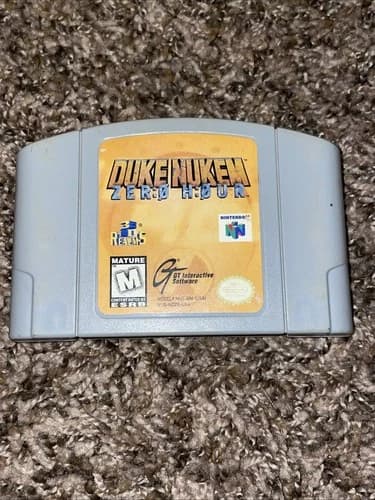 Duke Nukem Zero Hour N64 Nintendo 64 Game Cart, Authentic, Tested Plays great