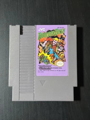 Boulder Dash (Nintendo Entertainment System, 1990), Authentic, Tested!