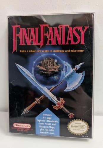 Final Fantasy Nintendo Entertainment System NES Complete In Box Authentic 1990