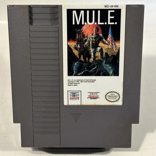M.U.L.E. Nintendo NES Entertainment System Game 1990 Release