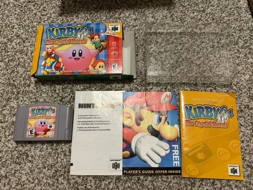Kirby 64: The Crystal Shards (Nintendo 64, 2000) Box Manual Complete CIB N64