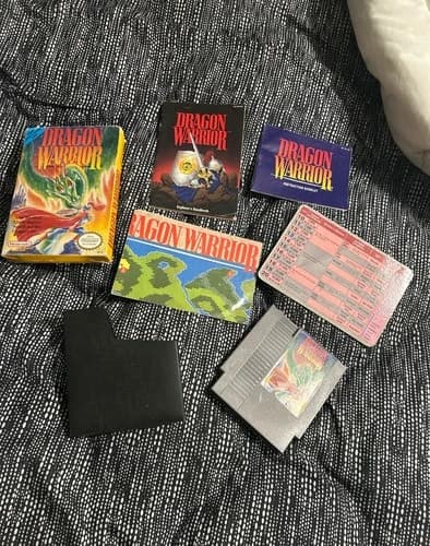 Complete-In-Box Dragon Warrior (Nintendo NES, 1989)