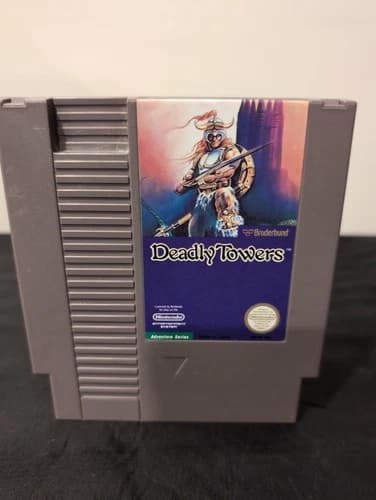 Deadly Towers Nintendo Entertainment System NES 1987 Authentic Cartridge