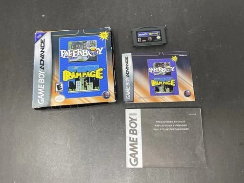 Paperboy/Rampage (Nintendo Game Boy Advance, 2005) CIB