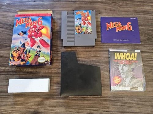 Mega Man 6 VI NES Nintendo Complete Box, Manual, and Game PLUS Inserts Beautiful