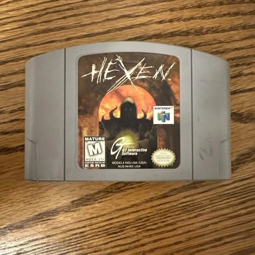 Hexen (Nintendo 64, N64) • Authentic Cartridge Only • Tested & Working