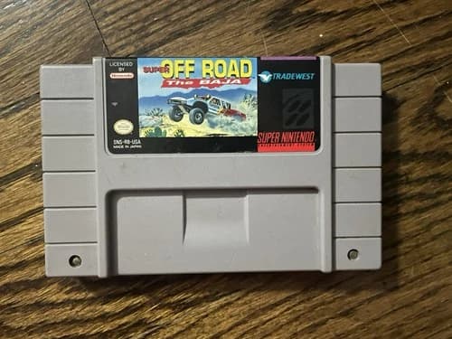 Super Nintendo - Off Road The Baja SNES Game Cartridge 1993 - Vintage