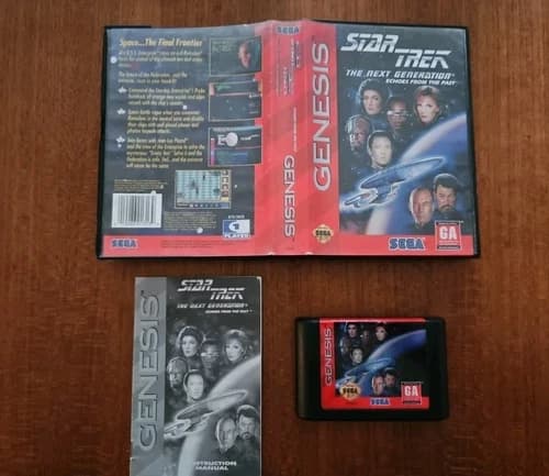 Star Trek: The Next Generation - Echoes From the Past (Sega Genesis,) Complete