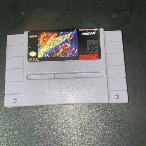 Axelay SNES Super Nintendo Authentic Cartridge Tested Working