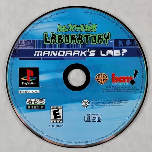 Dexter's Laboratory Mandark's Lab? - Loose Sony PS1 Playstation 1 Disc