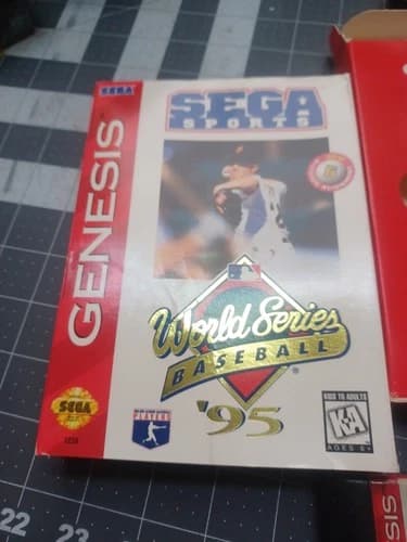 SEGA World Series Baseball '95 Sega Genesis Game with Box and Manual