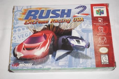 Rush 2: Extreme Racing USA (Nintendo 64 N64) Complete in Box CIB