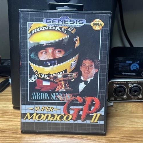 Super Monaco GP II (Sega Genesis, 1990) Complete CIB Manual, Game Tested