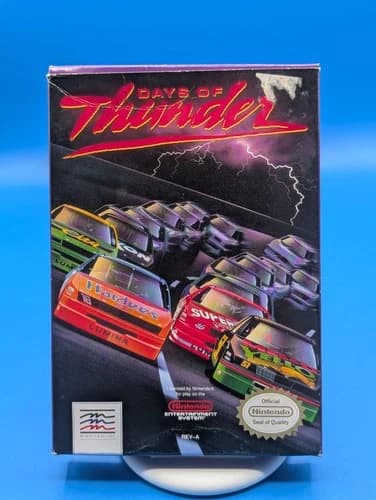 Days of Thunder Nintendo NES Complete CIB Box Manual Authentic
