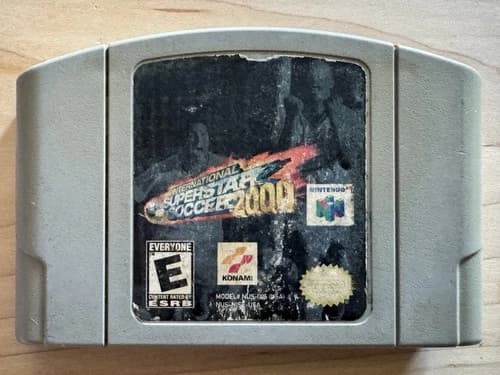 International Superstar Soccer 2000 Nintendo 64 N64 Authentic Cart - RARE Game