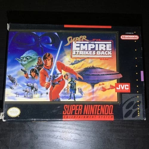 Super The Empire Strikes Back Star Wars Super Nintendo SNES Game 1993 CIB
