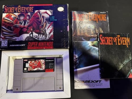 Secret of Evermore, CIB complete, English NTSC TESTED