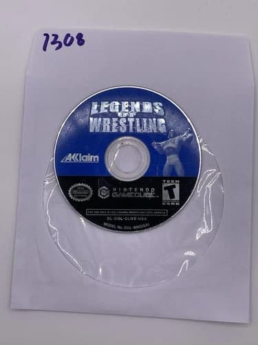 LEGENDS OF WRESTLING (Nintendo GameCube) DISC ONLY- NO TRACKING 7308