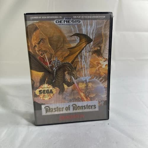 CLEAN Master of Monsters Sega Genesis Complete in Box CIB Authentic