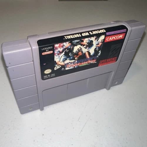Capcom's MVP Football (Super Nintendo Entertainment System, 1993) SNES Game