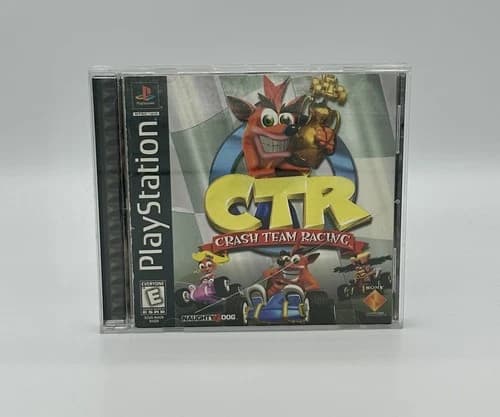 CTR: Crash Team Racing (PlayStation 1 PS1, 1999) CIB- BLACK LABEL *TESTED*
