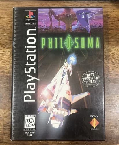 Philosoma PS1 Long Box Complete/ With Manual/ 1996 Sony Playstation/ Free Ship