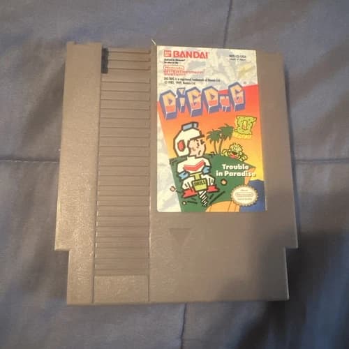 Dig Dug II: Trouble in Paradise - Nintendo Entertainment System NES - Authentic