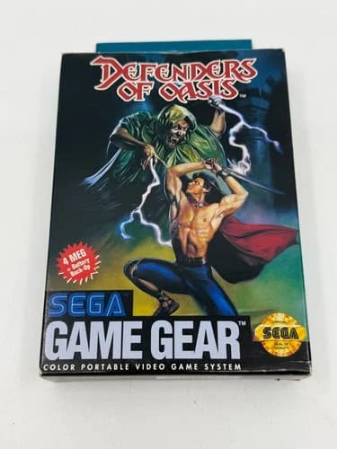 Defenders of Oasis Sega Game Gear CIB Complete Authentic Original