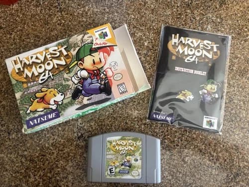 Harvest Moon 64 Nintendo 64 N64 Complete in Box CIB Registration Card Natsume
