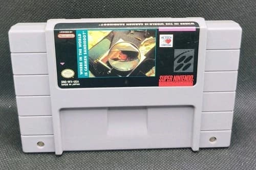 Where in Time is Carmen Sandiego SNES 1993 Clean Authentic Tested Works