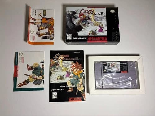 Chrono Trigger SNES CIB with Both Posters Box in Great Condition See Desc.